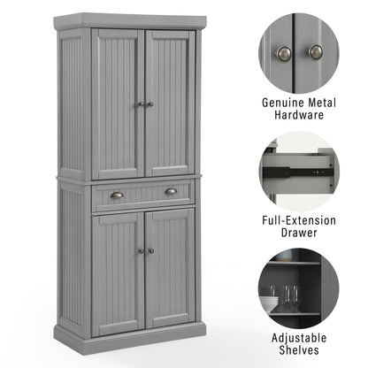 Seaside Pantry in Distressed Gray