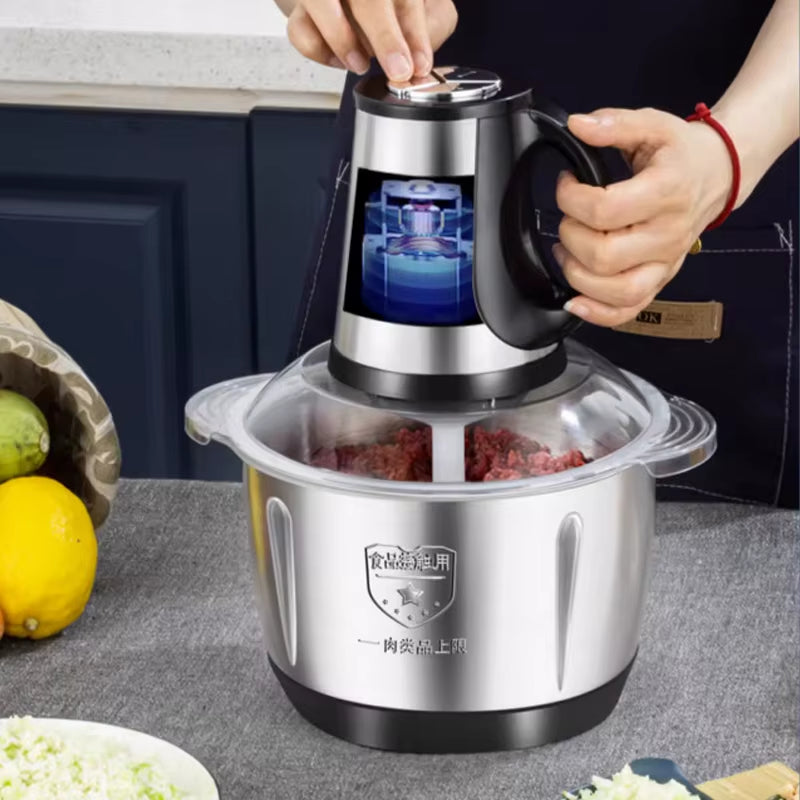 PowerGrind™ Electric Meat Grinder – High-Capacity Stainless Steel Food Processor for Effortless Chopping & Cutting